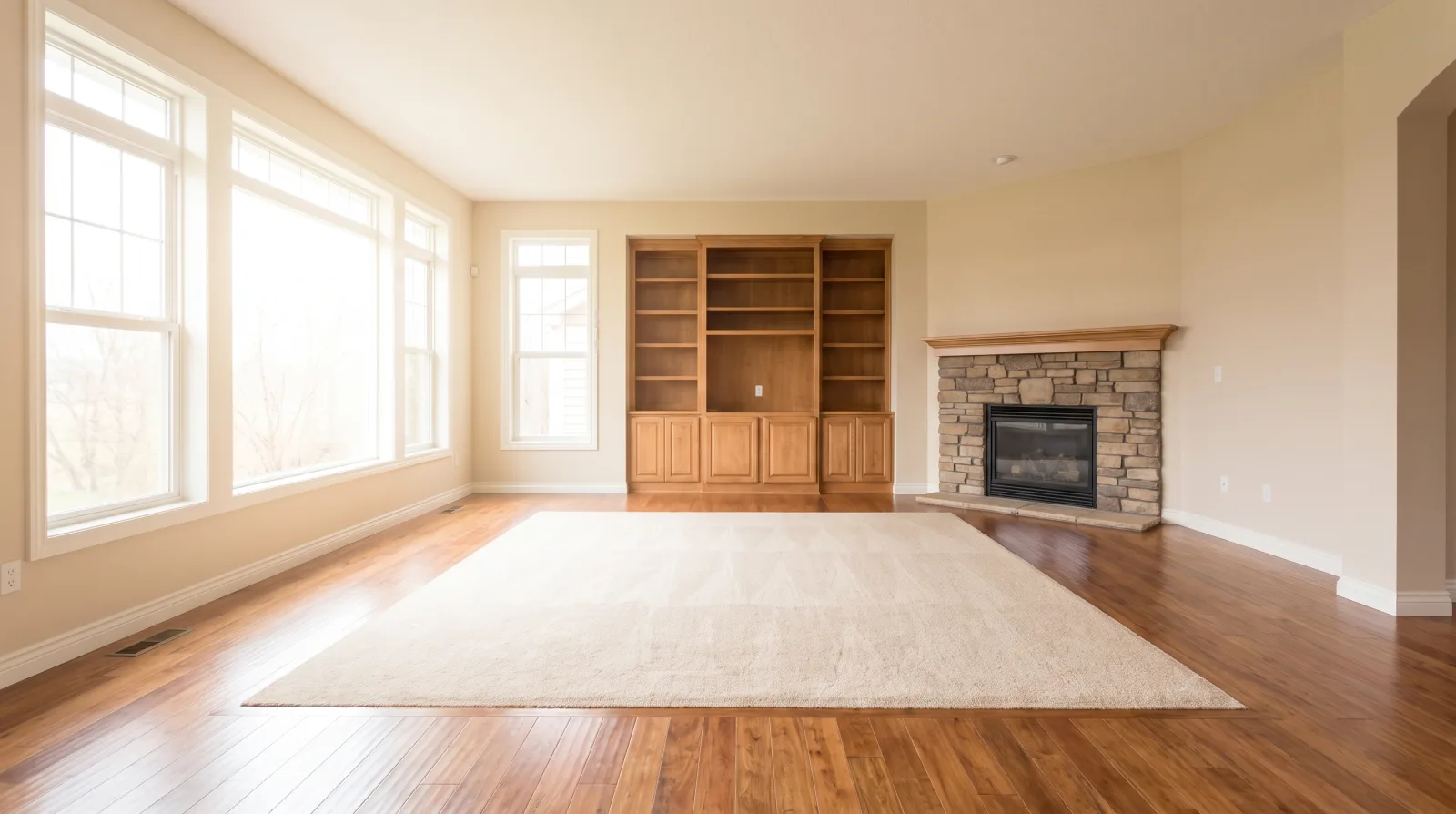 An empty, tidy room prepared for a private estate valuation consultation
